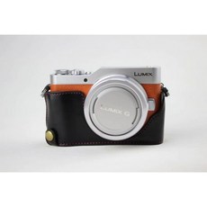 Lumix 파나소닉 PEN GF7 GF8 GF9 카메라 가방 카메라 케이스 Koowl 수제 최고의 PU 가죽 카메라 하프 케, 단일상품
