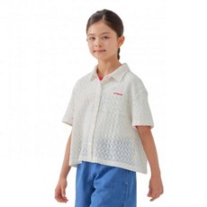 커버낫 COVERNAT KIDS 레이스 셔링 블라우스 화이트 CK2502SS66WH 442080