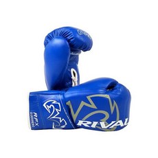 라이벌 글러브 복싱 권투 Rival Boxing RFX-Guerrero HDE-F Pro Fight Lace-Up Gloves - Blue, 10 oz.