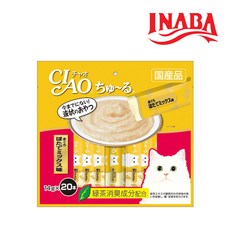 이나바 고양이 챠오 츄르 20P, 참치 + 가리비 혼합맛, 280g, 1개