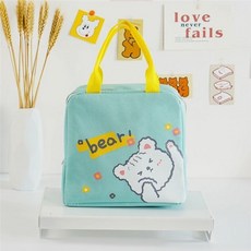 동물 경량 골프 간식 보냉백 얼음 주머니 도시락 스낵 보조 가방 가벼운, 민트 강아지, 1개