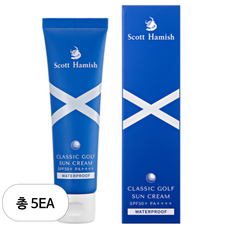 스콧해미쉬 클래식 골프 선크림 SPF50+ PA++++, 5개, 40ml