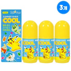 [2023년]포켓몬 썸머쿨 50ml 3개/볼타입 벌레물림 상처소독, 3개