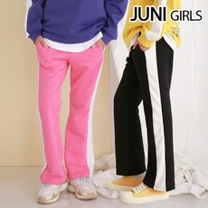 주니걸즈 쥬니배색 기모바지