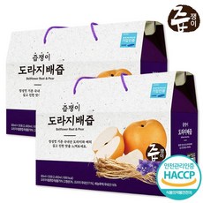 즙쟁이 도라지배즙 2박스 60포 국내산 도라지 배즙, 상세 설명 참조, 단일옵션