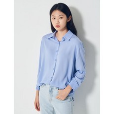 스카이 블루 베이직 루즈핏 셔츠 (350764MY4Q)