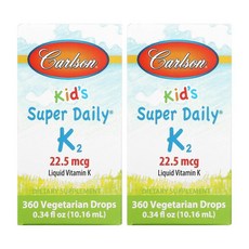 칼슨 키즈 비타민 k2 mk7 액상 10.16ml 2병 Vitamin K2, 2개