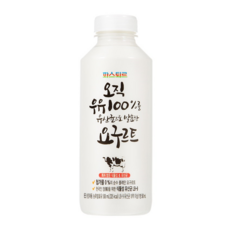 파스퇴르 오직 우유100% 요구르트, 1개, 500ml