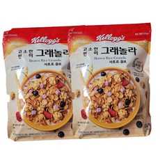 켈로그 고소한 현미 그래놀라 샤르르큐브500g+500g/씨리얼, 단일상품