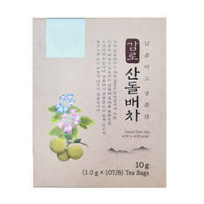 감로 산돌배차 10티백 비건식품인증 수국차 이슬차 산돌배 비당성 제로, 6개, 1g, 10개입