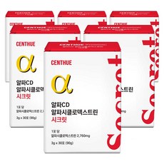 센트휴 알파cd 알파시클로덱스트린 시크릿, 6개, 30회분