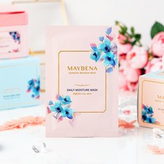 메이베나 1일1팩 수분마스크팩 진정팩 쿨링팩 얼굴팩 1매짜리 10매 세트