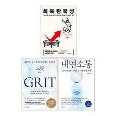 내면소통 + 그릿 Grit 전면개정판 + 회복탄력성 김주환 책 세트(전3권)