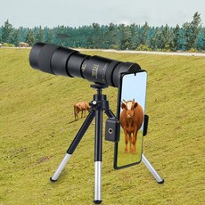 스타일닥터 10-300X 고배율 휴대전화 사진보기 단망경 휴대용 여행 콘서트 망원경, 40mm