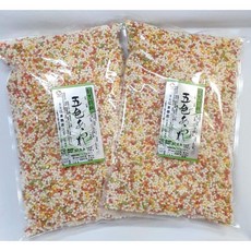 일본 에모토 부부아라레 1kg(500g x 2) 대용량 오색 아라레 오차즈케, 2개, 500g