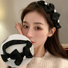 리본진주머리띠