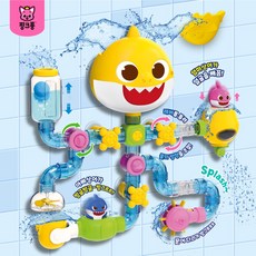 물놀이장난감 핑크퐁 아기상어 목욕놀이 워터슬라이드 혼합색상