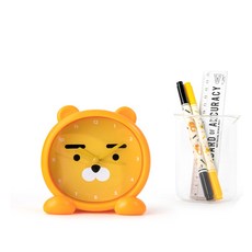 카카오프렌즈 탁상시계 데스크용시계 저소음시계+볼펜1P증정, 라이언