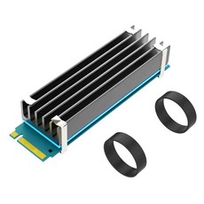 GLOTRENDS M.2 SSD 방열판 열 패드 포함, HS-22x70x10