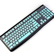 Lapogy [2Pcs] 키보드 커버 스킨 for 로지텍 MK120 K120 로지텍 MK120 K120 Accessories 초슬림 실리콘 키, BMint, 상세 설명 참조0