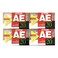 TDK 카세트 테이프 AE 20분 AE-20X4F