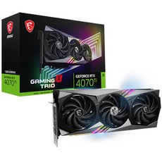 MSI GeForce RTX 4070 Ti 게이밍 X 트리오 D6X 12GB 트라이프로져3 그래픽카드