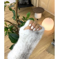 마켓베니 리얼 밍크 퍼 핸드워머 반장갑 팔토시 암워머 손등커버 숏장갑