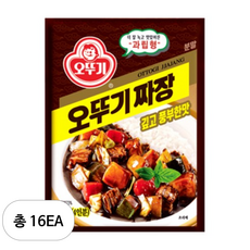 오뚜기 짜장 깊고 풍부한맛, 16개, 100g