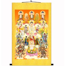 TaoBao 불교용품 전당불만당불중불도관세음보살롤액자