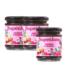 슈퍼잼 라즈베리 앤 크랜베리, 212g, 3병