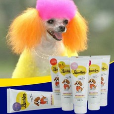 애완견 반려동물목욕용품 고양이 동물용 밝은 염색 염료 색소제 용품 안전한 개 액세서리 80g 신제품, 빨간, 1개