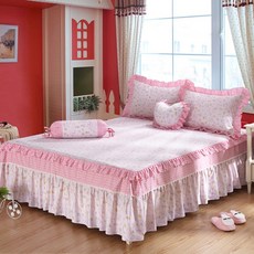 더블침대커버프릴