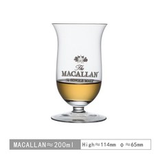 MACALLAN 맥켈란 싱글몰트 쇼트레그 핸드메이드 크리스탈 위스키 테이스팅 글라스 200ml, 1개