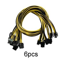 이더리움 채굴기 비트코인 채굴장 가정용 채굴부품 PCIe 6pin-8pin(6 + 2) Male-Male PCI-E 전원 케이블 (G 01 70CM, 01 6pcs_01 70CM 섬네일