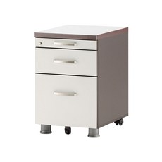 알펜 3단 이동서랍 FAS(사무용 3단서랍 수납 보관), 라이트그레이