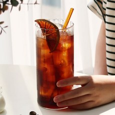 스텔라 플리츠 대용량 내열유리컵 750ml 하이볼잔, 1개, 투명 1개, 투명