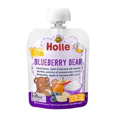 홀레 요거트 퓨레 파우치 블루베리 베어 85g, 1개