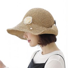 루루백 몰디브 버킷햇 데일리 여름 밀짚 모자 넓은챙 와이어 비치 여성 썬캡 + 구성품 증정