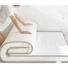 라텍스매트리스 매트리스 실내 따뜻한 접이식 사계절 라텍스토퍼, C. 그레이(두께 약 6cm)