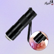 휴대용 메탈 꾹꾹이 꾹꾹이램프 꾹램프 젤램프 실리콘 생화아트 젤네일 반영구 아트도구 생화 스탬프 도장 건조생화 드라이플라워, 꾹꾹이&젤램프/메탈블랙, 1개
