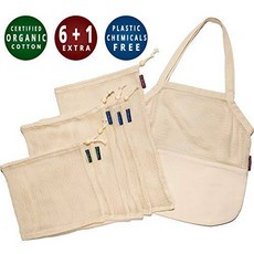 ecofreaco Reusable Produce Bags | Organic Cotton Mesh Produc/13900013, 상세내용참조