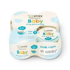 상하유기농베이비 플레인 매일유업 85gX4ea, 단품, 85g, 4개