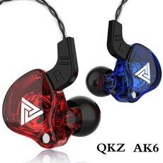 커널형이어폰 기존 QKZ AK6 35mm 유선 헤드폰 구리 드라이버 스테레오 하이파이 이어폰베이스 이어폰 음악 스포츠 게임 헤드셋, 7.Purple A with MIC