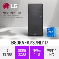 LG 데스크탑 B80KV-AP37ND1P, NVMe1TB/RAM32GB