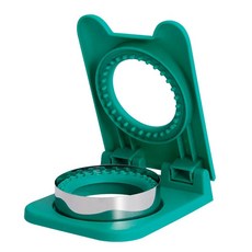 샌드위치 커터 금형 사각형 음식 토스트 빵 몰드 아침 식사 야채, 4.Round Green, 1개