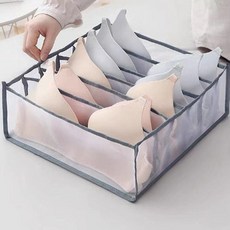 칸칸 옷 정리 박스 소형 1P 옵션선택 깔끔 수납장 트레이 메쉬 통풍 속옷 티셔츠 바지 레깅스 양말 분리 세워서 보관, 1개