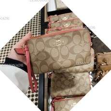 코치 [HAPPYNY]COACH_87591DOUBLE ZIP WRISTLET(KHAKI POPPY)