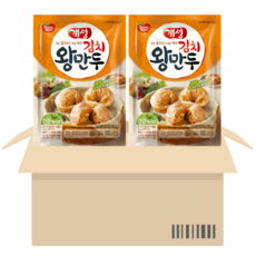 동원 개성 김치왕만두 1.2kg 대용량 김치만두, 2개