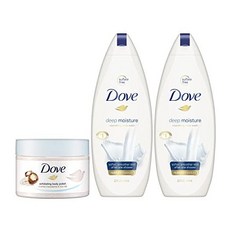 Dove 도브 LA직배 바디 워시 폴리쉬 각질 제거 딥 모이스처 3 개입, 1개