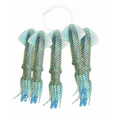  Mold Craft Scaled Squid 데이지 체인 22.4cm(9인치) 블루 스케일 Syka 